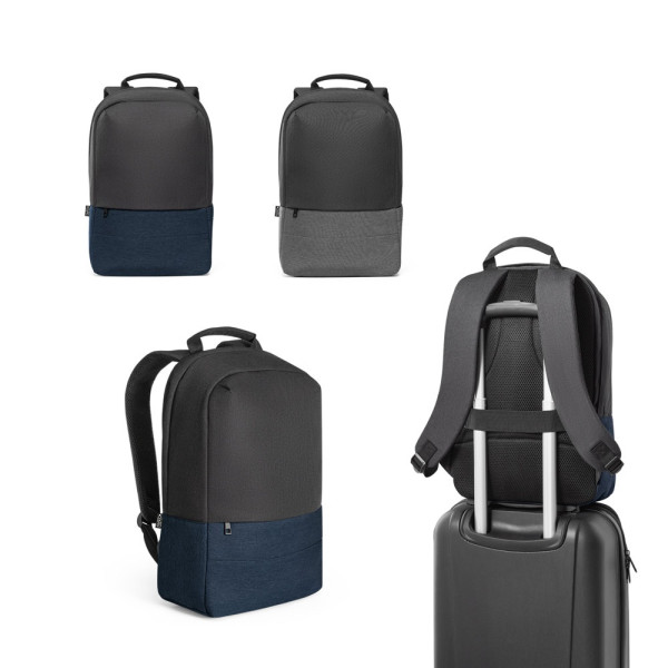 GENOA BPACK. Zaino antifurto in poliestere riciclato 600D ad alta densità