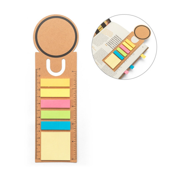 SAWYER. Set da ufficio 3 in 1, realizzato in carta riciclata al 100%, con superficie superiore roton