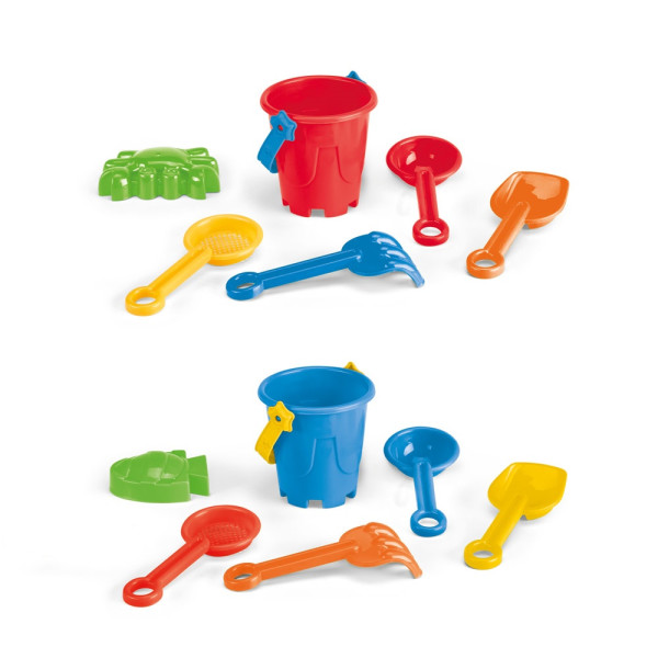 VALLARTA. Secchiello da spiaggia in PP con 5 accessori