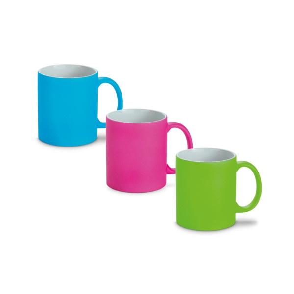 LYNCH. Tazza in ceramica con finitura neon 350 mL