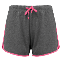 Grey Heather / Fluo Pink