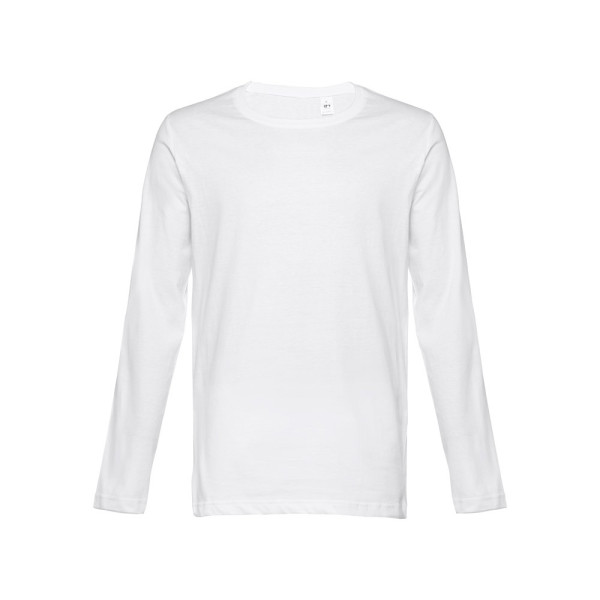 THC BUCHAREST WH. T-shirt da uomo in cotone a maniche lunghe