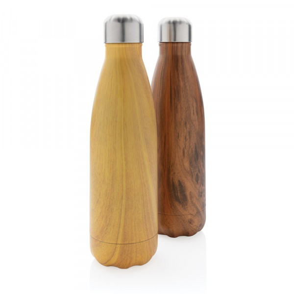 Bottiglia termica con texture wood 500ml