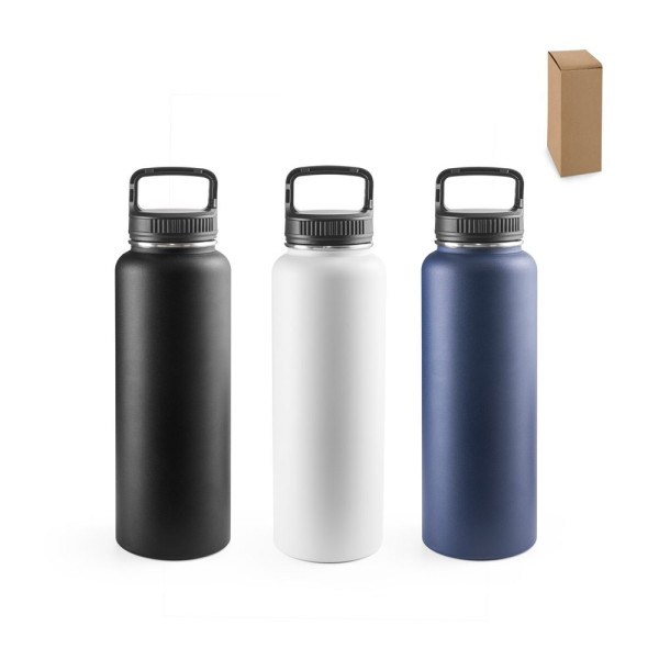 SINNER. Borraccia in acciaio inox riciclato al 90% con grande capacità fino a 1200 mL