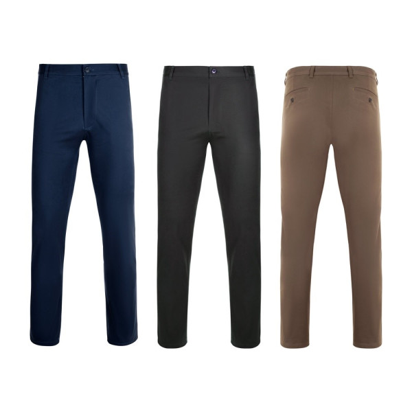 VL VISHNU. Pantaloni chino elasticizzati unisex (260g/m²), in cotone (98%) ed elastan (2%)