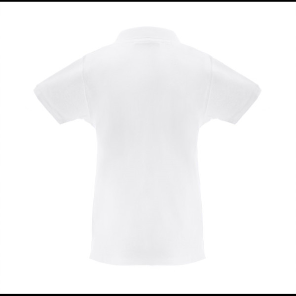 THC MONACO WOMEN WH. Polo da donna a maniche corte in cotone piqué