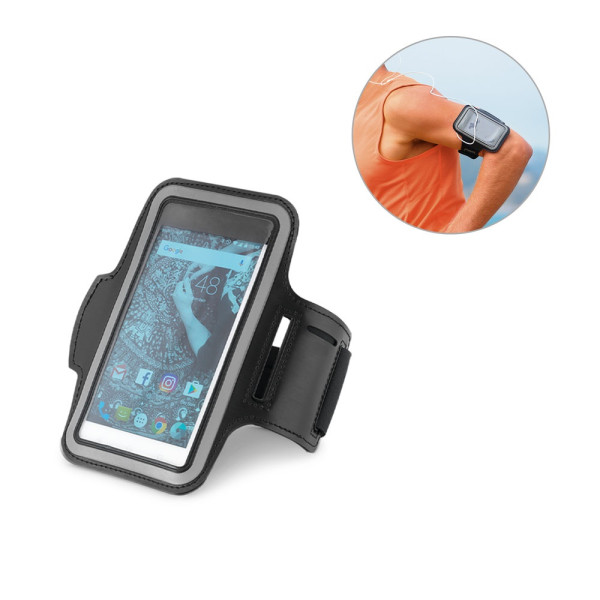 CONFOR. Fascia da braccio in PU e softshell per smartphone da 6.5
