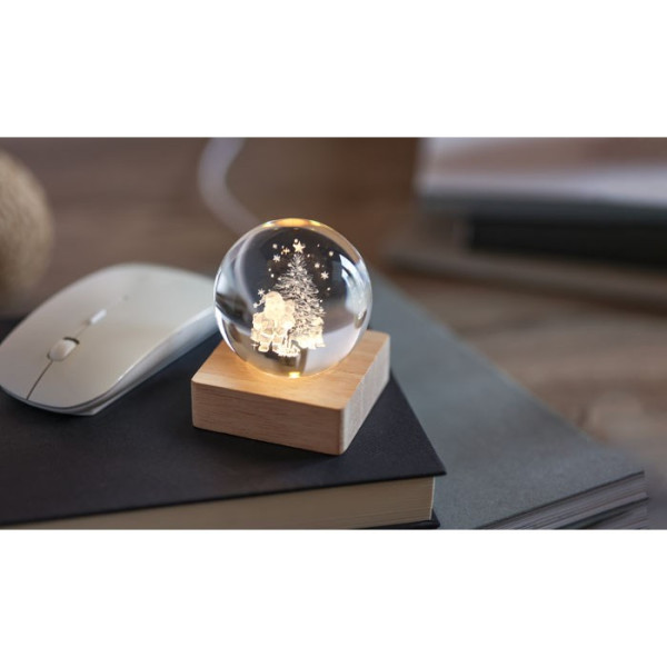 SANTA LIGHT - Palla di Natale con LED