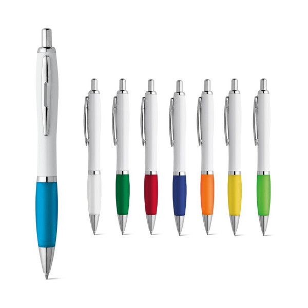 MOVE BK. Penna a sfera in ABS con clip e dettagli in metallo